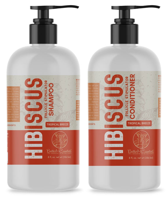 Hibiscus Follicle Stimulator Shampoo & Conditioner Set 8oz.