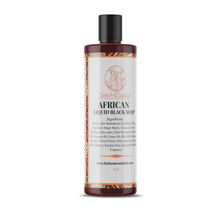Toe African Liquid Black Soap